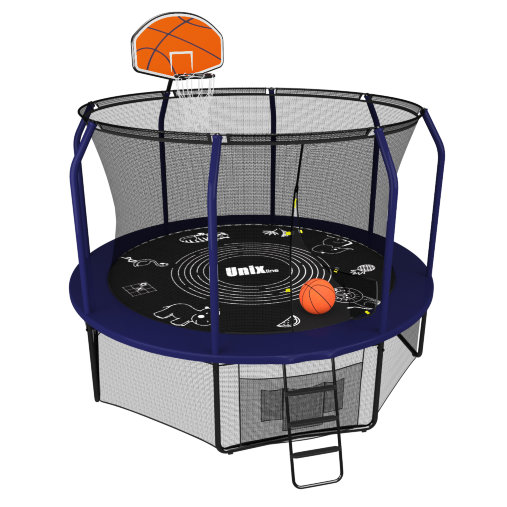 Батут пружинный с защитной сеткой UNIX line SUPREME GAME 10ft Батут пружинный с защитной сеткой UNIX line SUPREME GAME 10ft