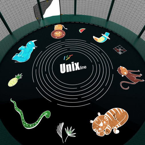 Батут пружинный с защитной сеткой UNIX line SUPREME GAME 10ft Батут пружинный с защитной сеткой UNIX line SUPREME GAME 10ft