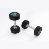 Гантели в уретане LIVEPRO Studio Dumbbells 9 кг, черный/синий