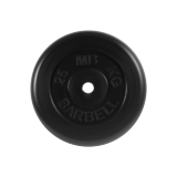 Блин "Стандарт" обрезиненный черный MB 25 кг ф26 мм Блин "Стандарт" обрезиненный черный MB 25 кг ф26 мм