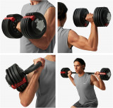 Набор регулируемый штанга, гантель, гиря HYFIT 24 кг (от 2 до 24кг)