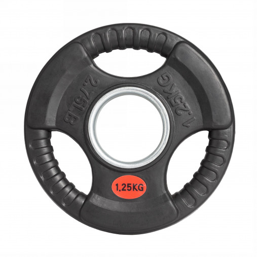 Набор олимпийских дисков 51 мм. обрезиненных (пары) от 1,25-25 кг с 3-мя хватами VictoryFit Набор олимпийских дисков 51 мм. обрезиненных (пары) от 1,25-25 кг с 3-мя хватами VictoryFit