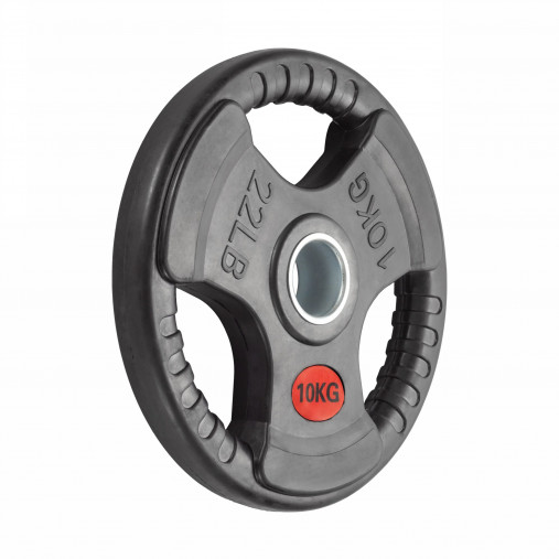 Диск олимпийский 51 мм. обрезиненный 10 кг. VictoryFit