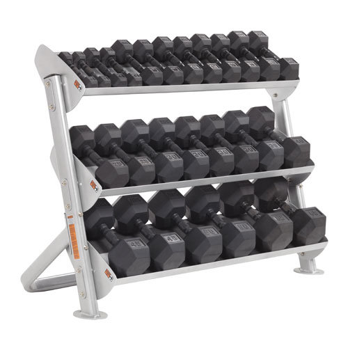 Горизонтальная подставка под гантели HOIST HF-5461-60 с 2 полками (ширина 170см)