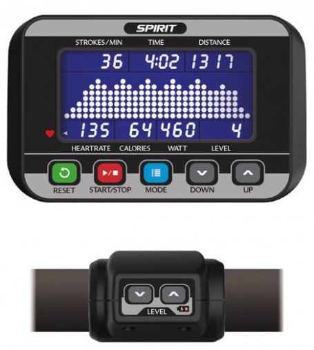 Гребной тренажер SPIRIT CRW800 Graphite gray