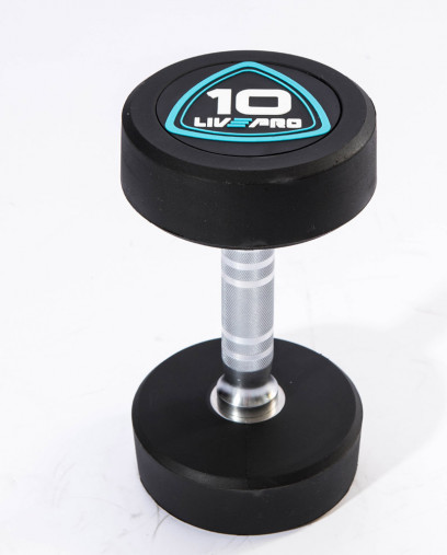 Гантели в уретане LIVEPRO Studio Dumbbells 1-10 кг (10 пар) вес набора: 110 кг Гантели в уретане LIVEPRO Studio Dumbbells 1-10 кг (10 пар) вес набора: 110 кг