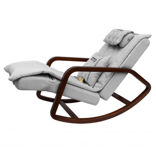 Массажное кресло-качалка OTO Grand Life OT2007 Серый (Рогожка)