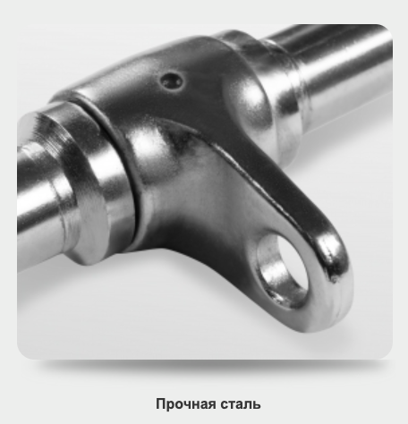 Гриф для тяги, изогнутый 122 см BRONZE GYM BGH20