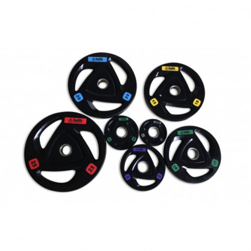 Диск обрезиненный c 3-м хватом Smith Strength 25 кг Диск обрезиненный c 3-м хватом Smith Strength 25 кг