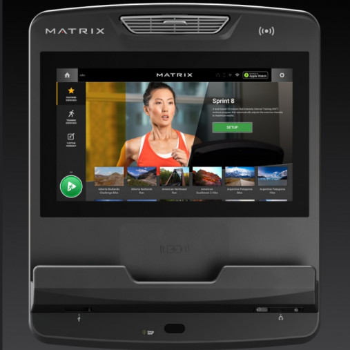 Эллиптический тренажер Matrix Performance. Консоль Touch Base - сенсорный экран диагональю 16 дюймов. Эллиптический тренажер Matrix Performance. Консоль Touch Base - сенсорный экран диагональю 16 дюймов.