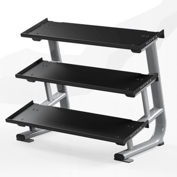 3-х уровневая стойка для хранения набора гексагональных гантелей от 2 до 20 кг или гирь MATRIX Magnum MG-A544