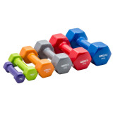 Гантель в виниловой оболочке, шестигранник PROFI-FIT 3 кг, серая Гантель в виниловой оболочке, шестигранник PROFI-FIT 3 кг, серая