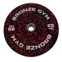 Диск бамперный BRONZE GYM камуфляж красный 25кг арт. BGBMC25