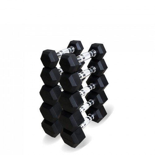 Набор гексагональных гантелей 5 пар от 1 до 5 кг Original Fit.Tools