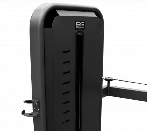 Вертикальная/горизонтальная тяга BRONZE GYM MIGHT 55 профессиональный грузоблочный силовой тренажер со стеком 100кг